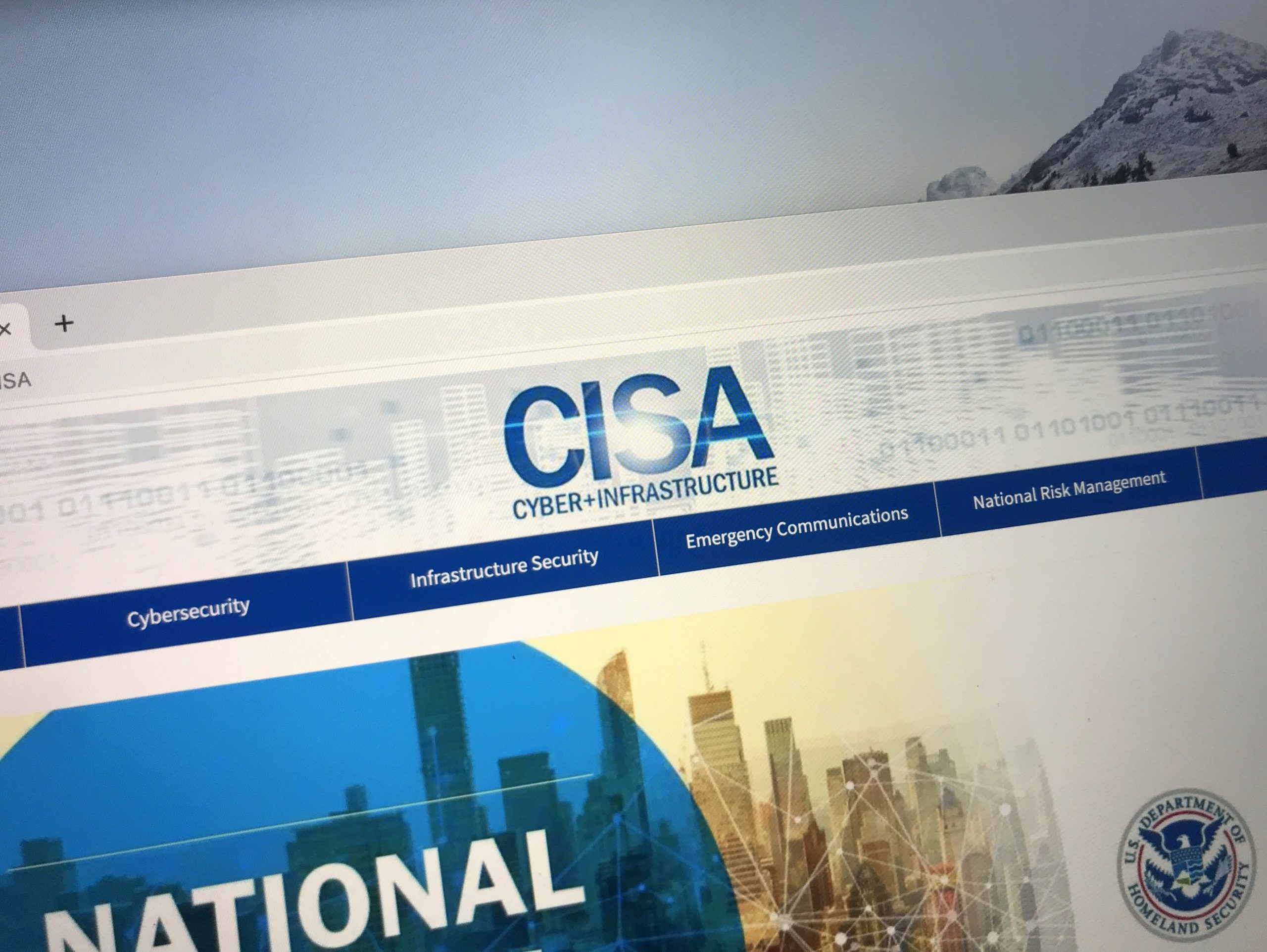 The CISA government bannerhead
